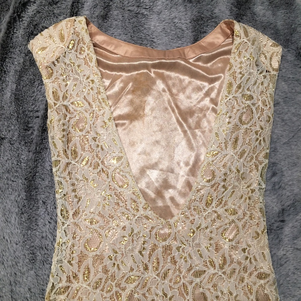 Stunning Gold and Cream Bodycon